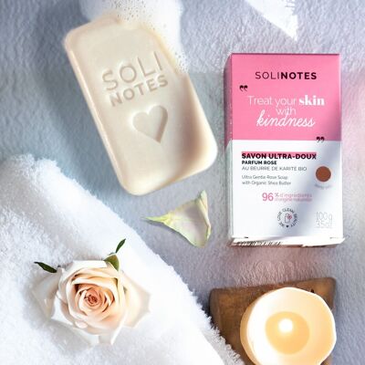 SOLINOTES ROSE Solid soap 100g - MOTHER'S DAY