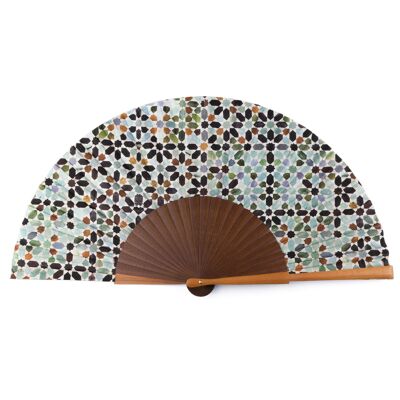 Meraya silk and wood fan