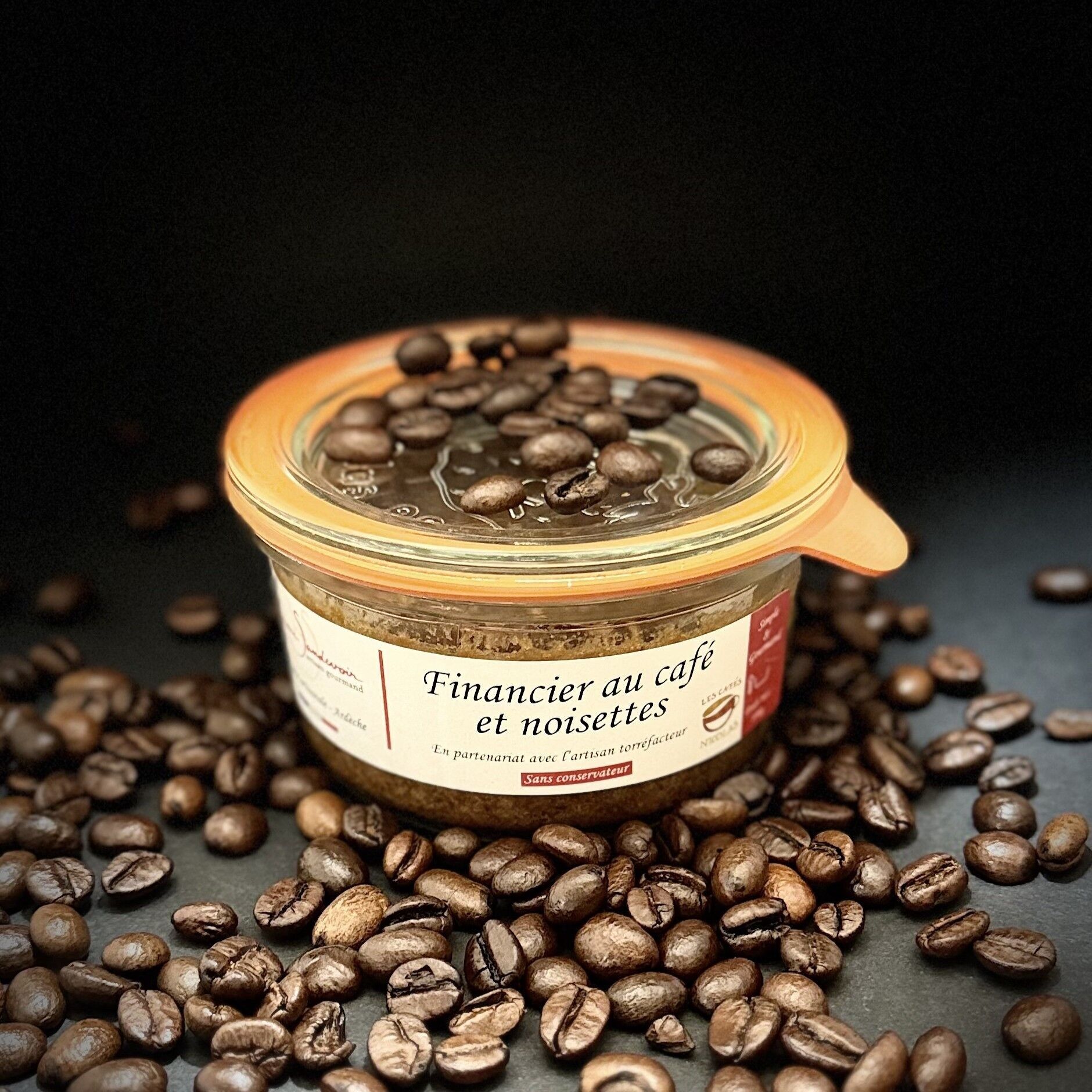 Financier al caffè e nocciole - torta a lunga conservazione - dessert monoporzione 100g