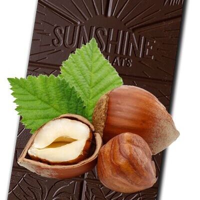 Bulk Chocolate Bar - Dark organic and fair trade roasted hazelnuts