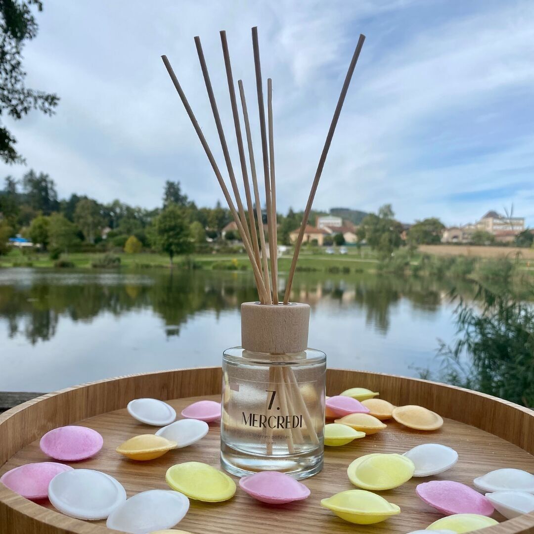 Bâtonnets parfumés Mercredi Plaisir - Parfum Vanille & Glace à la pêche