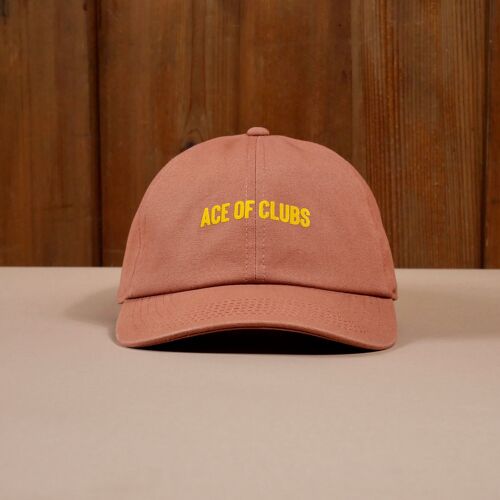 CASQUETTE TERRACOTTA ACE OF CLUBS
