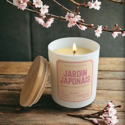 Japanese Garden Scented Candle - Bamboo & Cherry Blossom