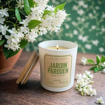 Duftkerze „Pariser Garten“ – Jasmin und Sandelholz