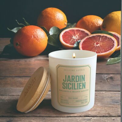 Bougie Parfumée Jardin Sicilien - Bergamote & Orange sanguine