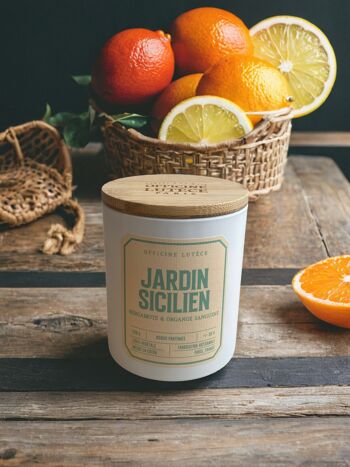 Bougie Parfumée Jardin Sicilien - Bergamote & Orange sanguine 3