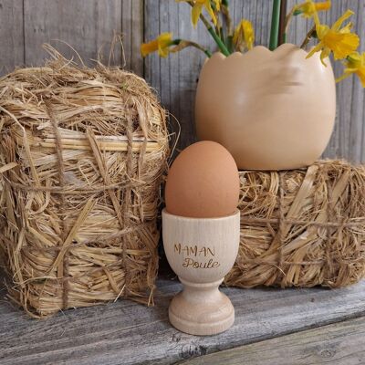 Maman Poule wooden egg cup (Easter, eggs)