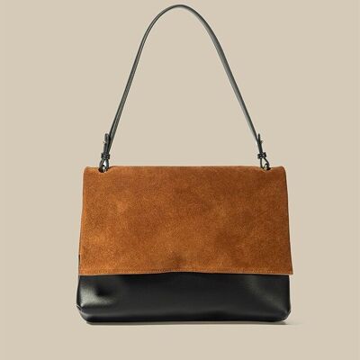 Suede Leather Envelope Pochette Bag