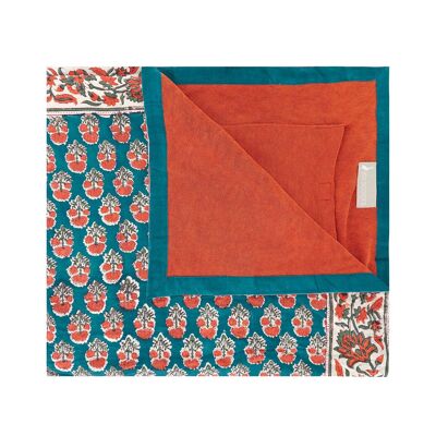 Sarong-Handtuch mit orangefarbenen Blumen