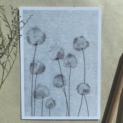Carte postale de l'herbe de coton