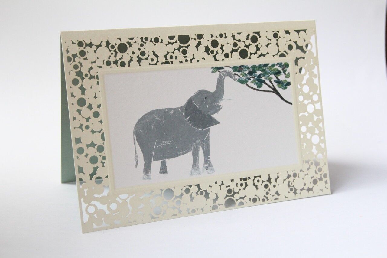 Elefante di carte pieghevoli