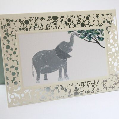 Folding card elephant