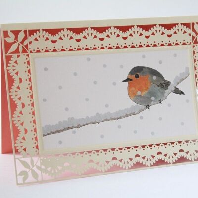 Folded card robins