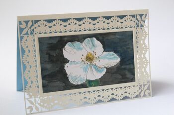 Fleur de carte pliée 1