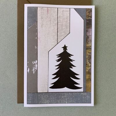 Christmas card fir tree