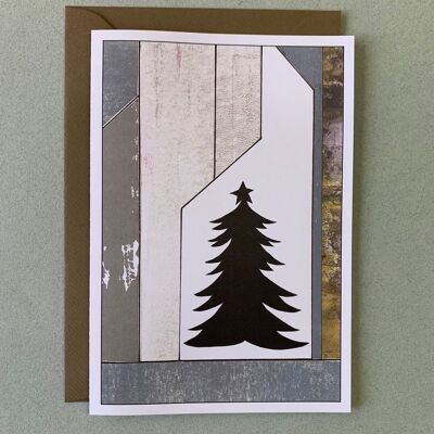 Christmas card fir tree