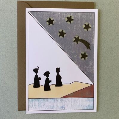 Greeting card Three Kings