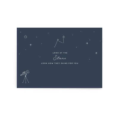Cartolina "Guarda le stelle"