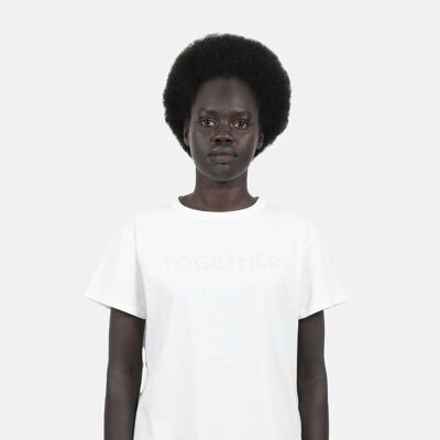 Lima LIM – Besticktes T-Shirt – Silica