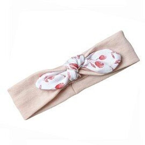 Baby headband Newborn nude "vintage flower" OK 4199