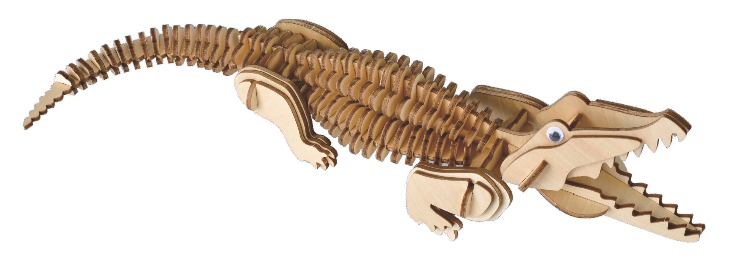 Krokodil-Bausatz aus Holz