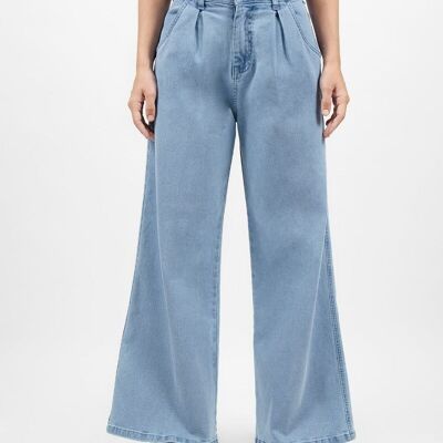 Los Angeles LAX - Wide Leg Jeans- Sky