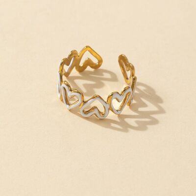 ADJUSTABLE STAINLESS STEEL RING 24BGA057