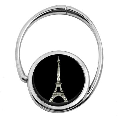 Schwarzer faltbarer Taschenhaken im Eiffelturm-Stil