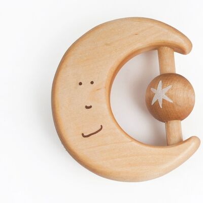Moon and Star Rattle Toy
