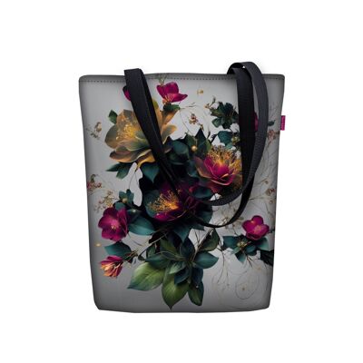 Kiara Shoulder Bag In Canvas Sunny Line Bertoni