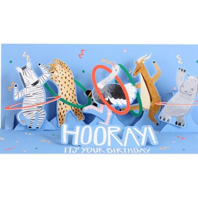 Hula Hoop Layered Greeting Card (10630)