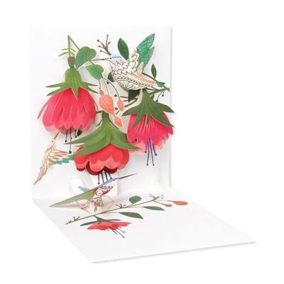 Kolibri-Geburtstags-3D-Layer-Grußkarte (9335)