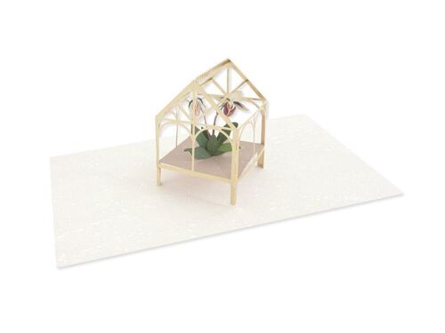 Orchid 3D Layer Greeting Card (9326)