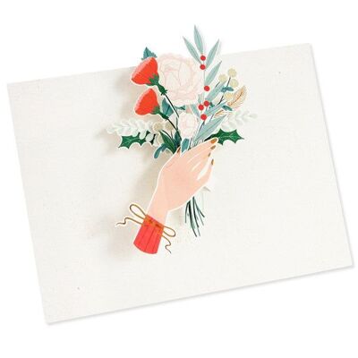 Offering Hand 3D Layer Greeting Card (9327)