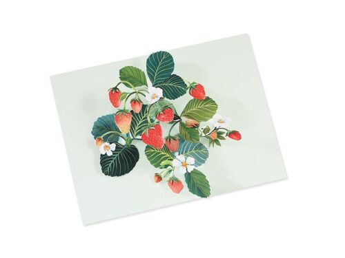 Strawberries 3D Layer Greeting Card (9317)