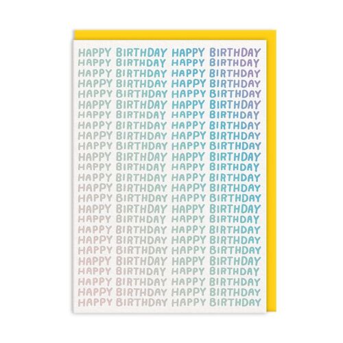 On Repeat Happy Birthday Card (9262)