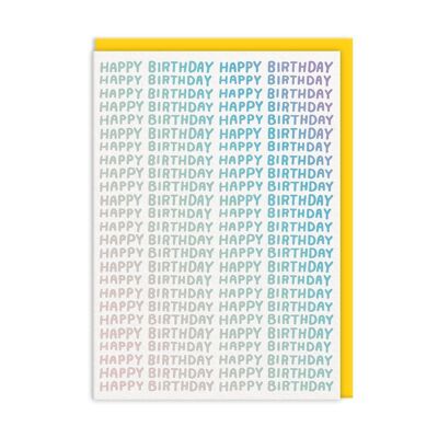 On Repeat Happy Birthday Card (9262)