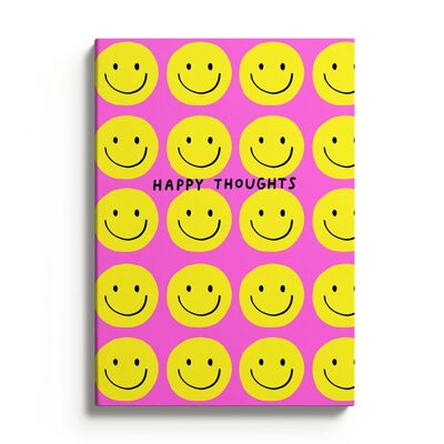 Carnet de notes avec smileys pensées heureuses (10409)