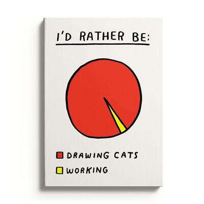 Notizbuch „I'd Rather Be Drawing Cats“ (10412)