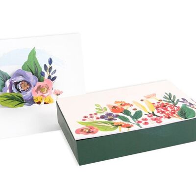 Notes florales en boîte (9293)