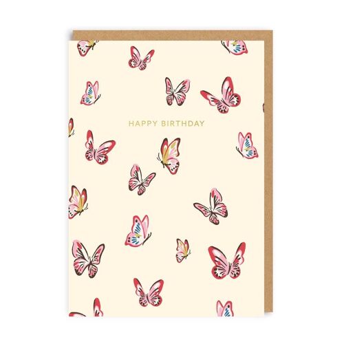 Cath Kidston Happy Birthday Butterflies Greeting Card (5507)