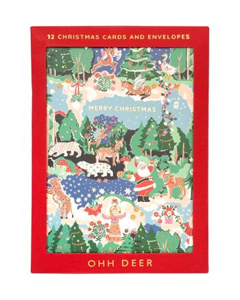 Cath Kidston Lot de cartes de Noël – Lot de 12 (8147)