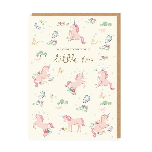 Cath Kidston Hello Little One Unicorn Greeting Card (5751)