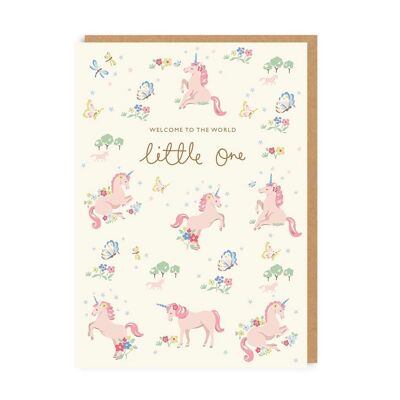 Cath Kidston Biglietto d'auguri Hello Little One con unicorno (5751)