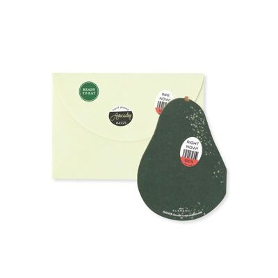Avocado 3D Layer Greeting Card (9421)