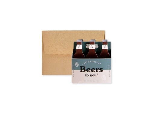 Beers To You 3D Layer Greeting Card (9420)