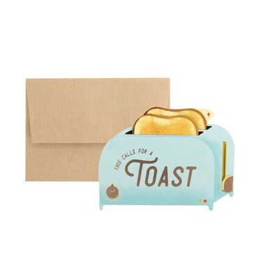 Toaster 3D-Layer-Grußkarte (9388)