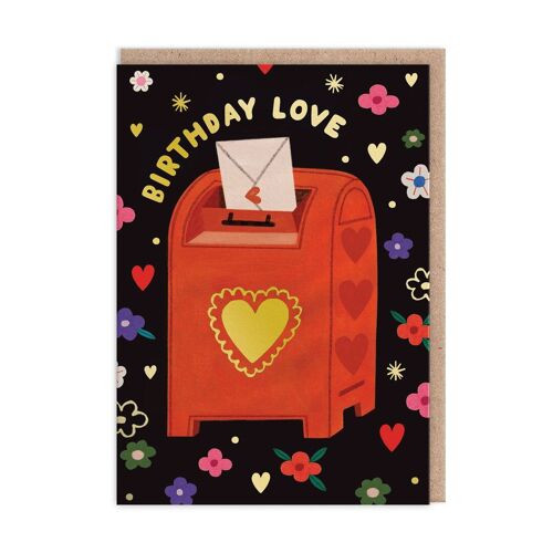 Birthday Love Postbox Birthday Card (10459)