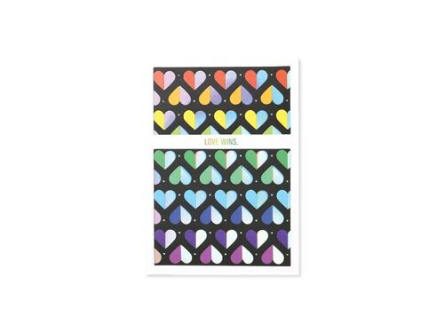 Love Wins 3D Layer Greeting Card (9374)