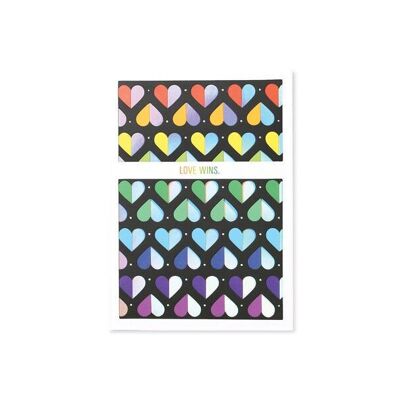 Love Wins 3D Layer Greeting Card (9374)